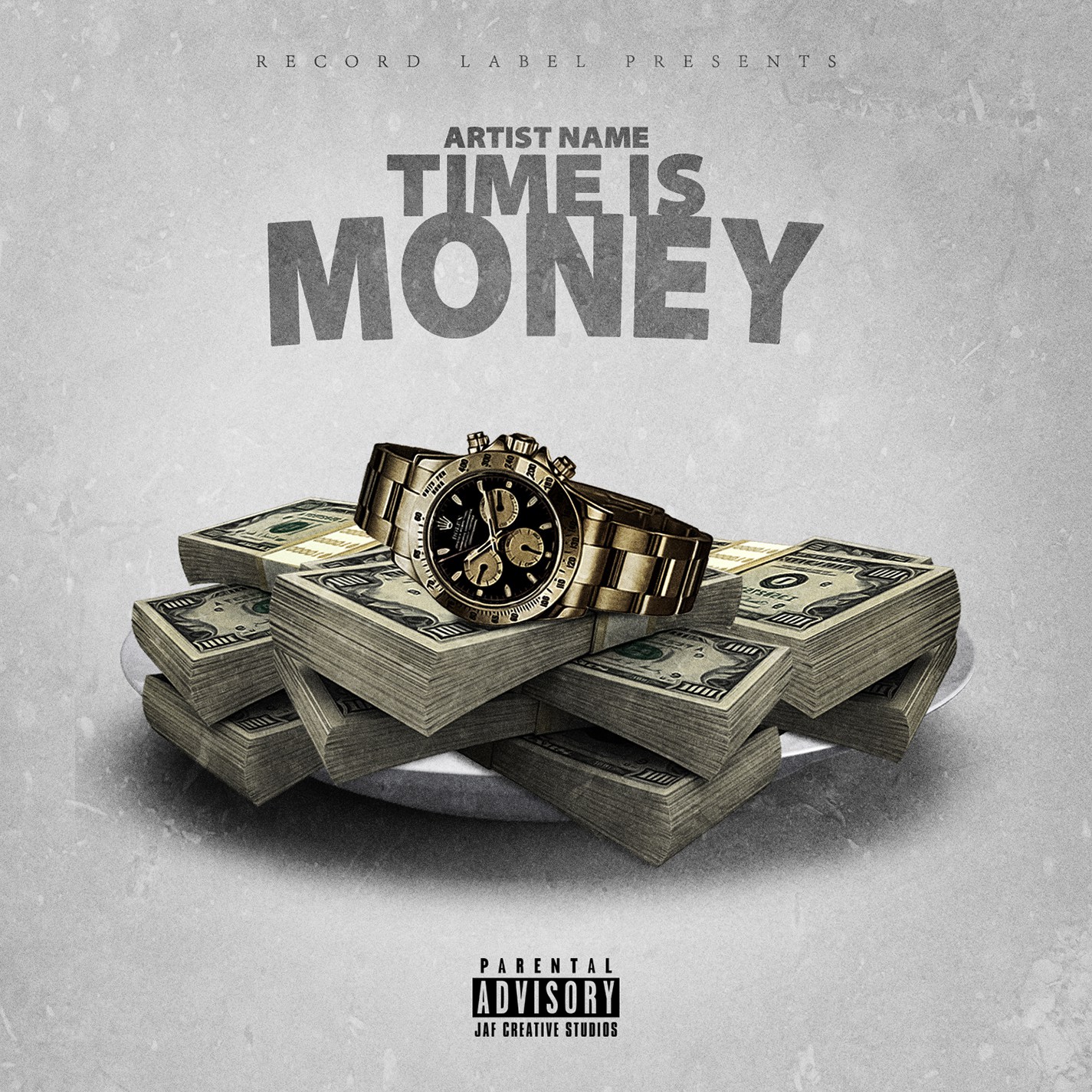 Time Is Money Single Cover Template Jaf Creative Studios